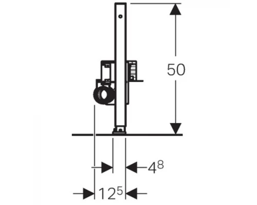 Душевой трап Geberit Duofix 111.591.00.1 H50xD50