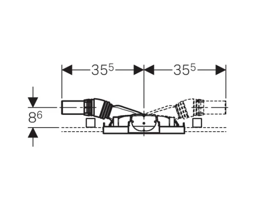 Душевой трап Geberit Duofix 111.591.00.1 H50xD50