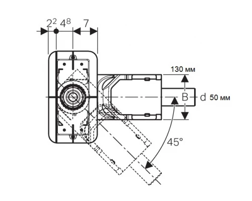 Корпус душевого канала Geberit CleanLine 154.150.00.1 для стяжки пола от 90 мм; L30см