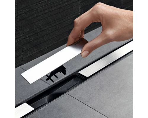 Крышка душевого канала Geberit CleanLine20 154.451.00.1, 30-130 cм, тёмный металл/матовый металл