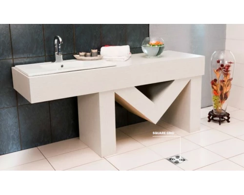 Трап водосток Pestan Confluo Standard Square 4 150*150 мм нержавеющая сталь без рамки 13000008