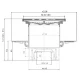 Трап водосток Pestan Confluo Standard Vertical Square Mask 150*150 мм нержавеющая сталь с рамкой 13000076