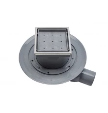 Трап водосток Pestan Confluo Standard Dry 1 Ceramic 100*100 Ceramik под плитку с рамкой сталь 13000107