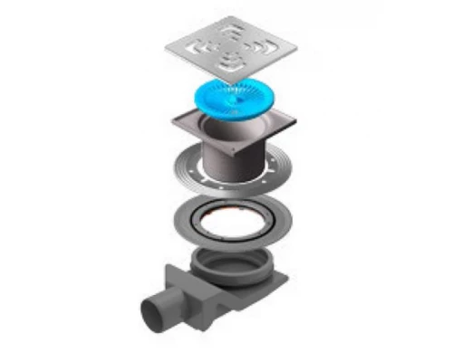 Трап водосток Pestan Confluo Standard Square 4 150*150 мм нержавеющая сталь без рамки 13000008