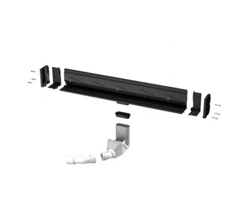 Душевой лоток Viega Advantix Vario 736552 под щелевую решетку, пристенный, подрезной от 30-120 см, высота сифона 8,5 см