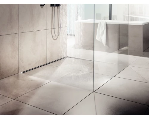 Душевой лоток Viega Advantix Vario 736736 под щелевую решетку, пристенный, подрезной от 30-120 см, высота сифона 6,6 см