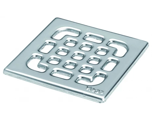 Душевой трап Viega Advantix 557119, 100 x 100 мм, с гидрозатвором, с решеткой из нержавеющей стали