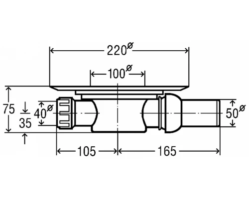 Трап Viega Advantix 557140, 150 x 150 мм, с гидрозатвором, с решеткой из нержавеющей стали