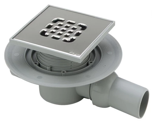 Трап Viega Advantix 557140, 150 x 150 мм, с гидрозатвором, с решеткой из нержавеющей стали