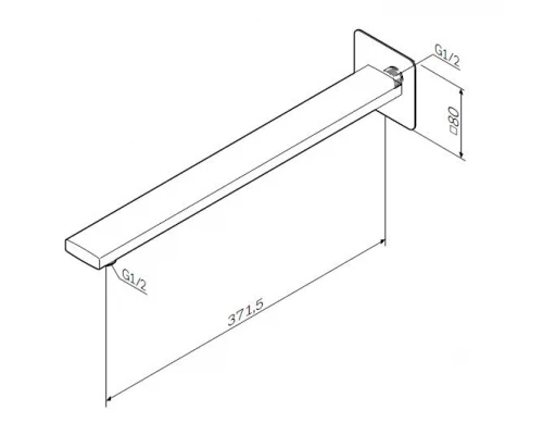 Держатель верхнего душа Am.Pm F0500703