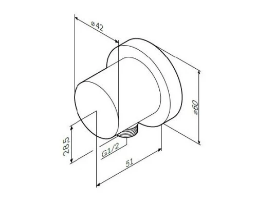 Шланговое подсоединение Am.Pm F0600E00