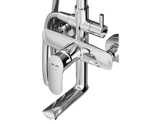 Душевая система Am.Pm Like F0780964 серый металлик