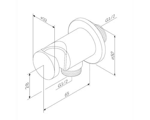 Шланговое подсоединение Am.Pm F0602100 с держателем