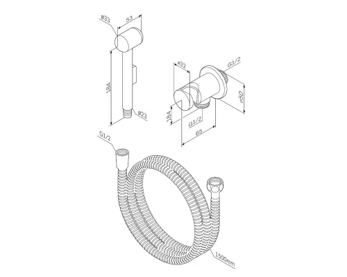 Гигиенический душ Am.Pm F0202100