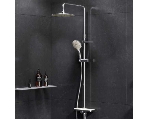 Душевой гарнитур Am.Pm Like F0780200 с верхним душем и регулируемой штангой, хром