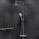 Душевой гарнитур Am.Pm Like F0780200 с верхним душем и регулируемой штангой, хром