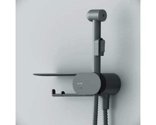 Гигиенический душ Am.Pm Like, со смесителем, черный матовый, F0202622