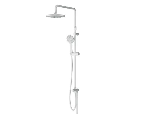 Душевой гарнитур Am.Pm Gem с верхним душем 22 см, 1 режим лейки, штанга 103,-146 см, белая, F0790033
