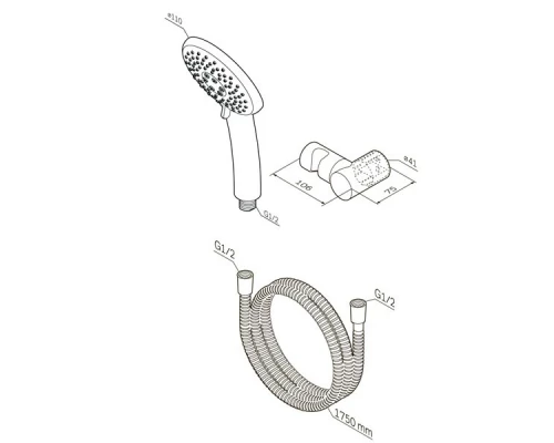 Душевой гарнитур Am.Pm Like F0118000