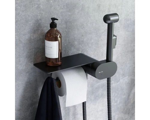 Гигиенический душ Am.Pm Like, со смесителем, черный матовый, F0202622