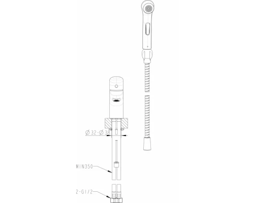 Гигиенический душ Bravat D91112CP-RUS