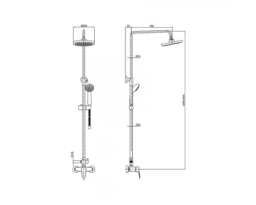 Душевая система Bravat Eco F9111147C-A-RUS