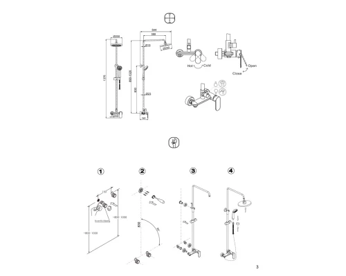 Душевая система Bravat Opal F9125183CP-A1-RUS