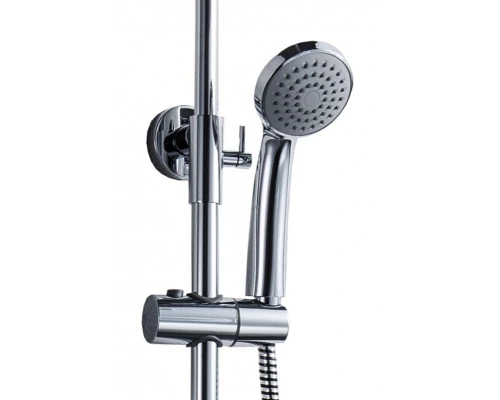 Душевая система Bravat Opal C F6125183CP-A1-RUS для ванны, круглой формы, покрытие: хром