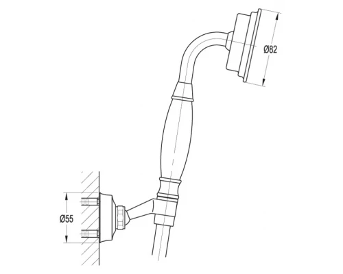 Ручной душ Cezares Liberty LIBERTY-F-KD-01