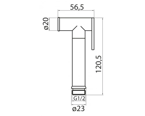 Гигиенический душ Cezares, черный матовый, CZR-ID2-NOP