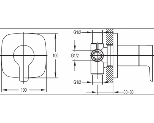 Переключатель потоков Cezares Tesoro F DEV3 01 на три потребителя