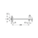 Держатель верхнего душа Grohe 27709000, 28,6 см