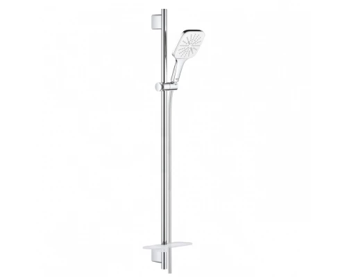Душевой гарнитур Grohe Rainshower SmartActive 130 Cube, 26586LS0, белая луна