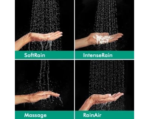 Душевая система Hansgrohe Croma E Showerpipe 280 1jet 27687000 c термостатом и изливом для ванны, хром