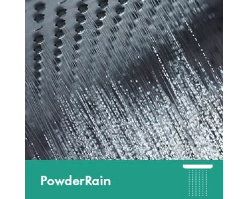 Верхний душ Hansgrohe Rainfinity 26234700, 360 x 360 мм, 3 режима струи, с держателем, белый матовый