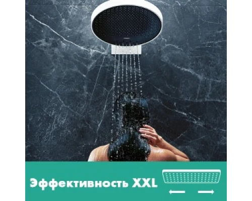 Верхний душ Hansgrohe Rainfinity 26234700, 360 x 360 мм, 3 режима струи, с держателем, белый матовый
