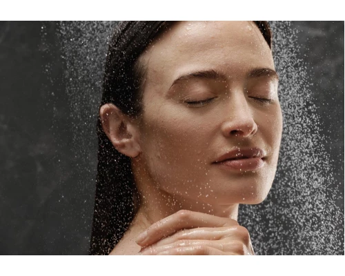 Верхний душ Hansgrohe Rainfinity 26234700, 360 x 360 мм, 3 режима струи, с держателем, белый матовый