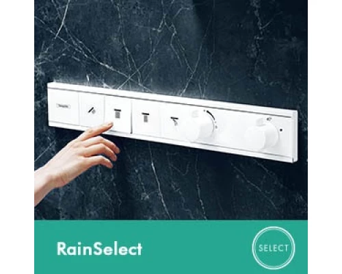 Верхний душ Hansgrohe Rainfinity 26234700, 360 x 360 мм, 3 режима струи, с держателем, белый матовый