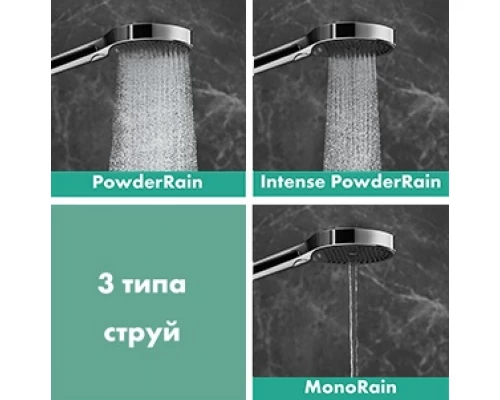 Ручной душ Hansgrohe Rainfinity 130 3jet  26864700, белый матовый