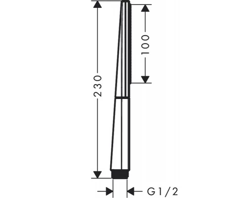 Ручной душ Hansgrohe Rainfinity 100 26866990, 1 тип струи, золото