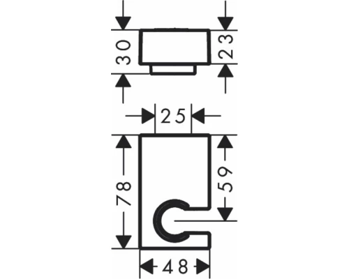 Держатель душа Hansgrohe Porter E 28387990, золото