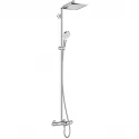 Душевая стойка Hansgrohe Crometta E 240 1jet Showerpipe 27298000 хром с термостатом
