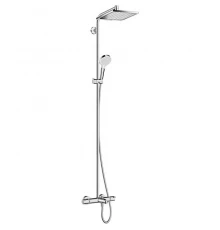 Душевая стойка Hansgrohe Crometta E 240 1jet Showerpipe 27298000 хром с термостатом