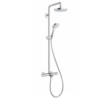 Душевая система Hansgrohe 27352400 Croma Select E 180 2jet, белый/хром