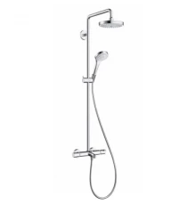 Душевая система Hansgrohe 27352400 Croma Select E 180 2jet, белый/хром