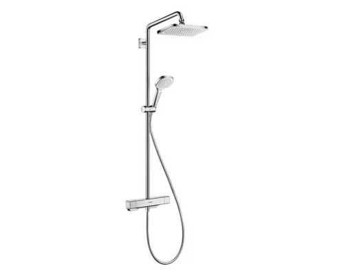 Душевая система Hansgrohe Croma E Showerpipe 280 1jet 27630000 c термостатом, хром