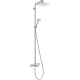 Душевая система Hansgrohe Croma E Showerpipe 280 1jet 27687000 c термостатом и изливом для ванны, хром