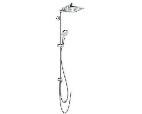 Душевой гарнитур Hansgrohe Crometta E 240 1jet Showerpipe Reno EcoSmart 27289000 9 л с верхним душем