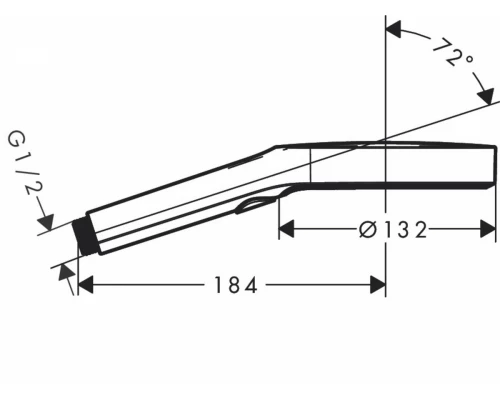 Ручной душ Hansgrohe Rainfinity 130 3jet  26864000, хром