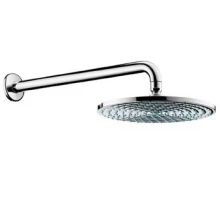 Верхний душ Hansgrohe Raindance S, 24х24 см, 1 режим струи, с держателем, хром, 27474000
